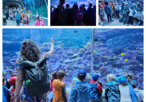 dzieci w oceanarium