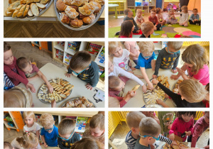 degustacja bułek, rogalików, serów