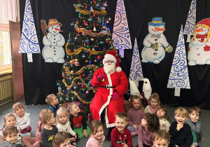 wspólne zdjęcie z Mikołajem