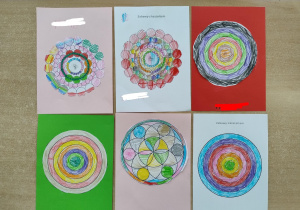 wybrane prace kolorowych mandali