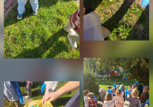 dzieci zbierają śmieci