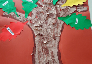 Drzewo- praca wykonana przez dzieci